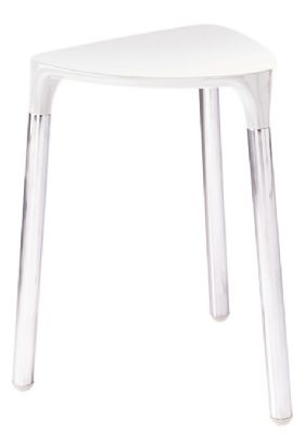 ORIGINS LIVING GEDY YANNIS WHITE/CHROME STOOL, 2172-02
